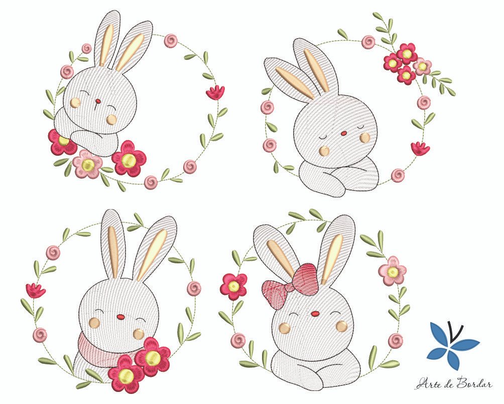 Rabbits 002 - embroiderycommunity.com